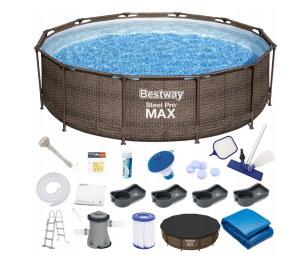 Bestway basen Stelaż Rattan 366x100cm 19w1